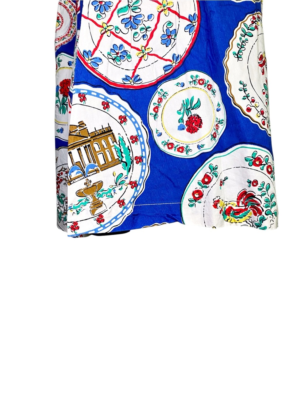 Boden Retro Plate Print Cotton A-Line
Skirt Blue US 8R Rare Print - Picture 6 of 13